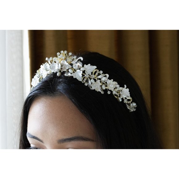 Bridal Headband Crystal, Wedding Headband, Wedding Tiara, Wedding Headpiece - Picture 5 of 10